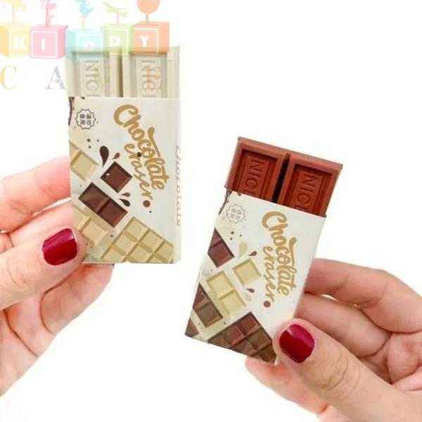 01 Pc Novelty Chocolate Medium Eraser Traceless Scented Lovely Wiping Eraser Creative Kawaii Pencil Rubber Students