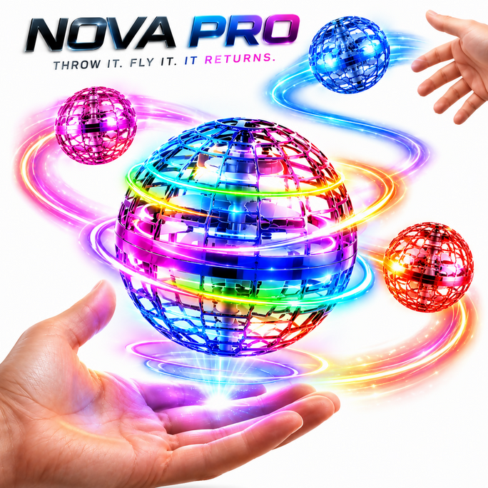NOVA PRO Flying Orb – LED Flying Ball Toy