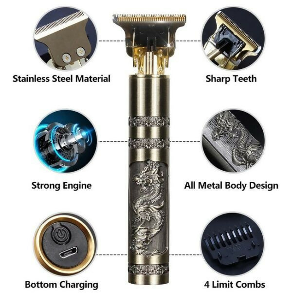 T9 Plastic Body Professional Hair And Beard Trimmer