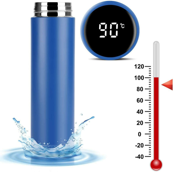 Smart Thermos Water Bottle LED Digital Temperature Water Bottle Display Stainless Steel Coffee Thermal Vaccum Mug Intelligent Insulation Cups Vacuum Flask Temperature Bottles