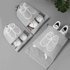 Non-woven Shoes Bag Waterproof Dustproof Travel Bag Portable Tote Drawstring Bag For Shoes Storage