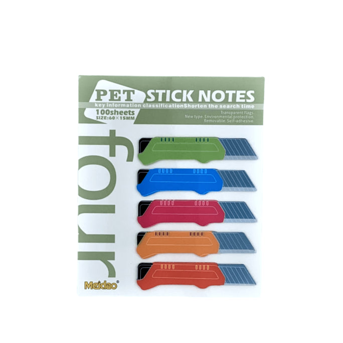 Cute Sticky Notes Different shape Pencil / Scale / Aarow / Cutter Adhesive Office School Supply Scratch Stationery Morandi Memo Pad Index Notepad Sketchbook Planner