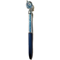 01 PC Cute Newest WORLD Design Crystal Writing Tool Ballpoint GEL Pen Stationery as Festival Gift