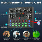 Condenser Microphone Set Kits BM-800 With HD V8S Live Sound Card Microphone Set