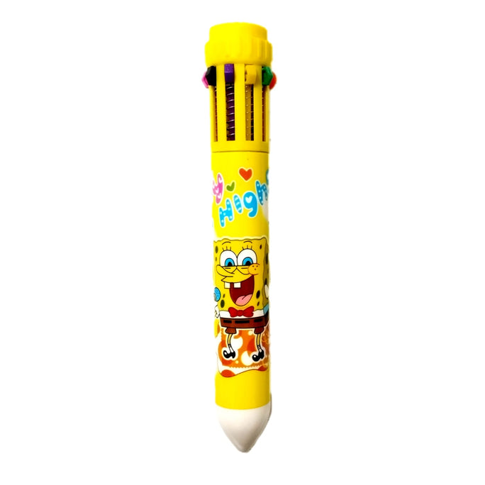 01/2 Pc 10 in 1 Pen Multicolor Gel Pen 10 Ink Refill in one Pen10 in 1 character ballpoint pen
