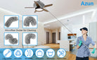 Microfiber Duster with Extension Pole Stainless Steel 30 to 100 with Bendable Head Extendable Long Fan Duster for Cleaning Ceiling Fan High Ceiling Keyboard Furniture Cars Gray