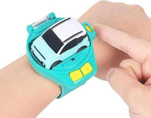 Mini Watch Car Toy for Kids Rechargeable Wrist Remote Control Racing Car Watch