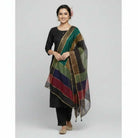 3 Pieces Unstitched Katan Silk Plain Shirt & Trouser With Organza Lining Dupatta For Womens & Girls
