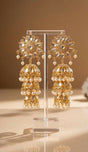 Triple Tier Kundan Jhumka