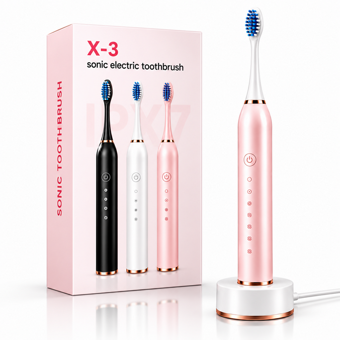 X-3 Sonic Electric Toothbrush – 5 Modes