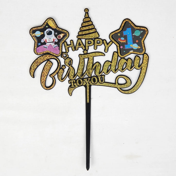 Happy Birthday Cake Topper Decoration