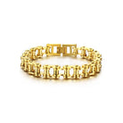 Gold Motorcycle Chain Bracelet for Men