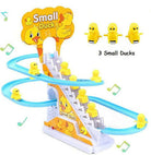 Small Ducks Climbing Toys, Electric Ducks Chasing Race Track Game Set, Playful Roller Coaster Toys with 3 Duck