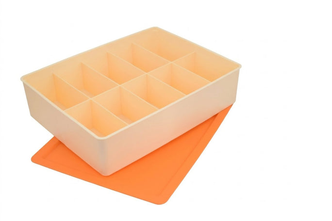 Prince Ware Organizer With Lid | 10 Compartment Storage Box