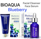 Pack Of 2 BIOAQUA Blueberry SET Facial Cleanser & Face Serum