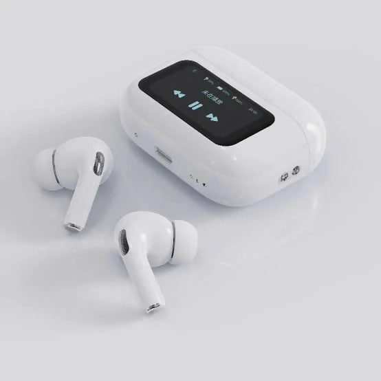 A9 Pro High Quality Sound, ENC Noise Reduction Wireless AirPods With Smart Touch Screen Control