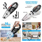 High Power Vacuum Cleaner Handheld Rechargeable for Home and Car Cleaning