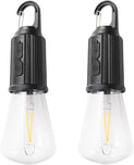 Rechargeable Camping Light Bulbs,Portable LED Camping Lanterns,Hanging Tent Lamp with 3 Lighting Modes and Hook for Emergency, Hiking, Fishing, Backpacking,Power Outages