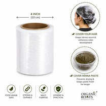 Organic Roots Cling Wrap for Henna & Hair Care | 240 Yards