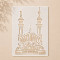 Casvena Harmony Mosque Stencil for Wall, Canvas and Wood Painting