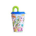 Prince Ware Straw Glass - Kids Tumbler Glass with Straw (Pack of 2)