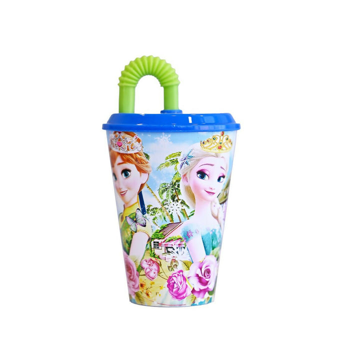 Prince Ware Straw Glass - Kids Tumbler Glass with Straw (Pack of 2)