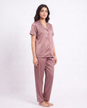 Sajiero Silk PJ Set - Rosia - Champagne