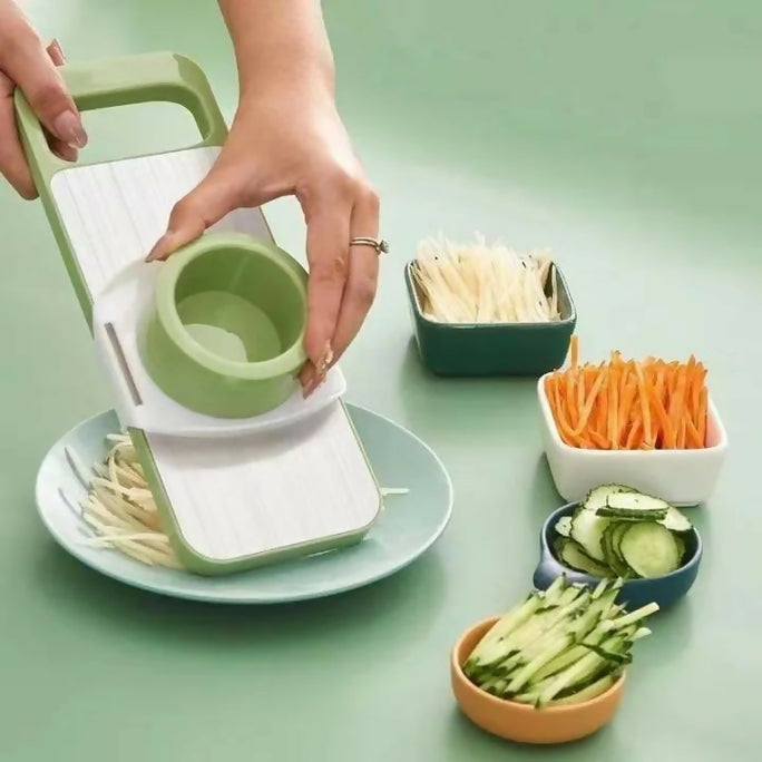 5in1 Vegetable Cutter Stainless Steel Multifunctional Grater For Vegetables