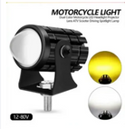 1 PC Mini Driving Fog Lights for Motorcycles, Cars, Jeeps White/Yellow/Flasher Spot Light LED Bike Light, Night Vision Projector Lense, Mini Turtle Lights, Fog Light Mini