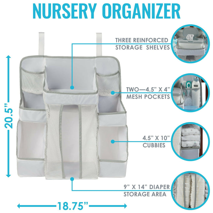 Baby Diaper Caddy and Nursery Organizer for Baby's Essentials