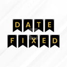 Date Fixed Letter Bunting Banner Decoration Set