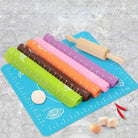 Silicone Baking Roti Mat With Measurements Heat Resistant | Non Stick Flour Rolling Mat | Baking Kneading Dough Pad