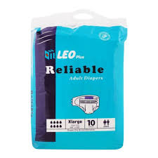 Leo Adult Diaper Extra Large Pack 10 Pcs
