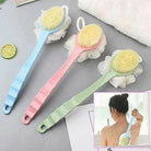 2 In 1 Back Scrubber Bath Long Handle Scrubbing Brush