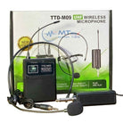 TTDM09 UHF Wireless Microphone Kit 2 in 1 Head Mic | Wireless Head Microphone