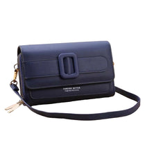 Double Zipper Women's Wallet Crossbody Bag - Stylish Mobile Pouch & Card Holder Purse