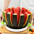 Watermelon Cutter Extra Large Watermelon Slicer, Melon Slicer Multifunctional Handheld Home Stainless Steel Round Fruit Divider Fruits Cutting Slicing