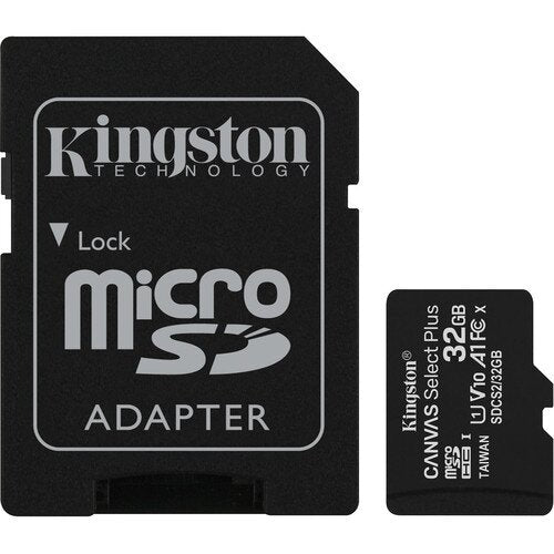 Kingston 32GB Micro SD Card 100MB/s Class 10 With