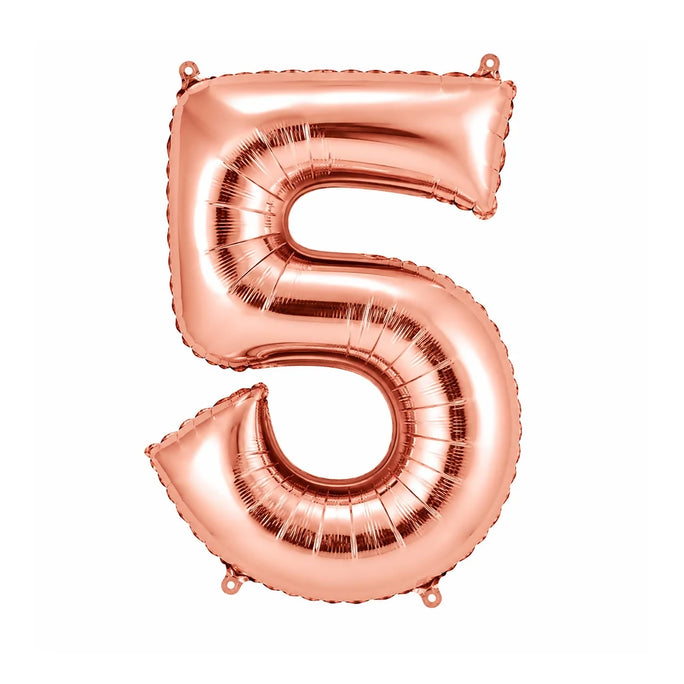 Number 5 Foil Balloon 40" Inches