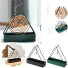 Creative Iron Mosquito Coil Holder Stable Triangular Fireproof Hanging Mosquito Coil Tray Home Supplies