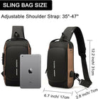Chest Bag Multifunction Crossbody Sport Running Travel Sling Pack Anti theft USB Charge Shoulder Messenger Pack Luxury Brand Men