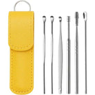 Ear Wax Cleaning Kit, 6 Pcs Ear Pick Tools, Wax Removal Kit, Ear Cleaning Tool Set, Spring Earwax Cleaner Tool for Children and Adult