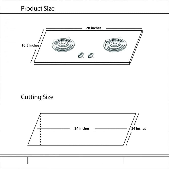 Hanco HV-607GEN Value Series Hob Tempered Glass Body With Official Warranty
