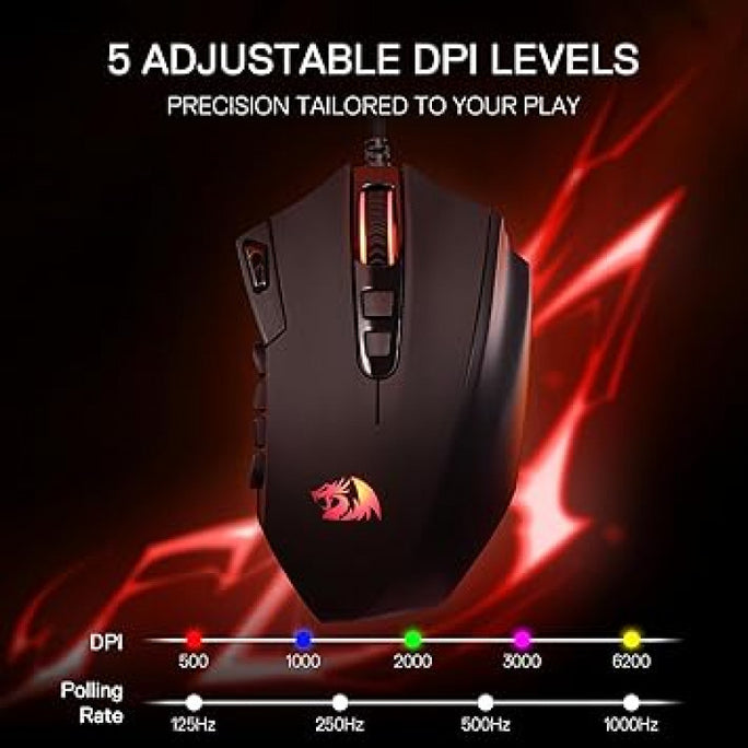 Redragon M921 Azzinoth RGB MMO Gaming Mouse
