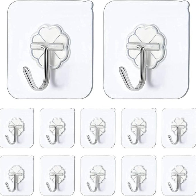 Self Adhesive Clothes Hanging Hook Pack Of 10