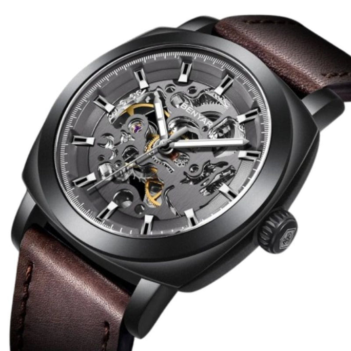 Benyar BY-5121 Skeleton Automatic Edition Men Watch