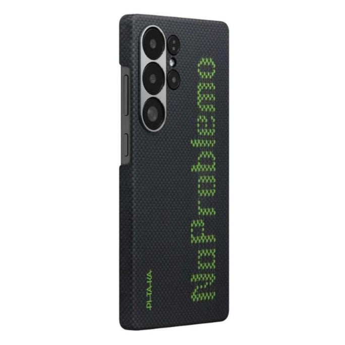 Pitaka X Aries MagEZ Compatible Luminous Case for Samsung Galaxy S25 Ultra - Black