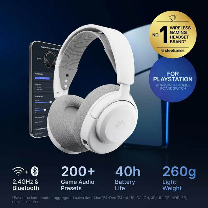 SteelSeries Arctis Nova 3P Wireless Gaming Heatset