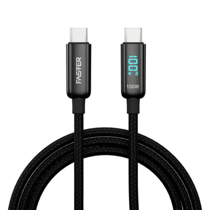 Faster VL-100 USB-C To USB-C 100W PD Braider Cable