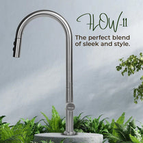 Glam Gas Flow-11 Stainless Steel Pull Out Faucet